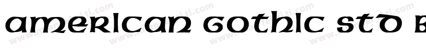 American Gothic Std Bold字体转换